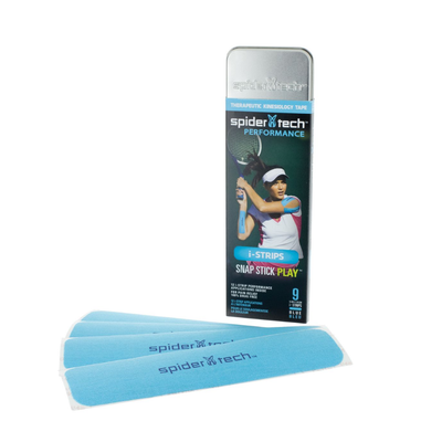 Universal I-Strips Spidertech color Azul - Tennis (Lata 9 Unidades)