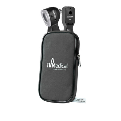 Otoscopio/Oftalmoscopio LuxaScope Auris con estuche Negro