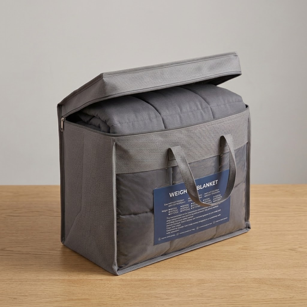 Manta de Gravedad Terapéutica Gris 9.1 kg 122x183 cms