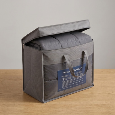 Manta de Gravedad Terapéutica Gris 9.1 kg 122x183 cms