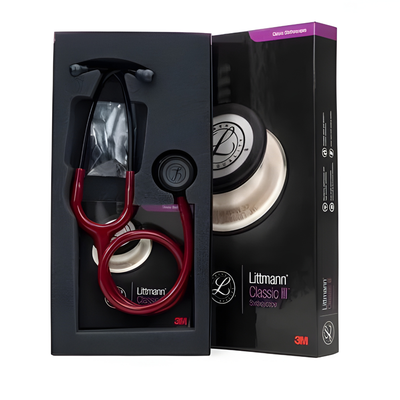 Fonendoscopio Littmann Classic III Burdeo Acabado Negro 5868