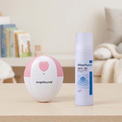 Doppler Fetal AngelSounds JPD-100S + Gel Conductor Diecogel Difem 250 ml