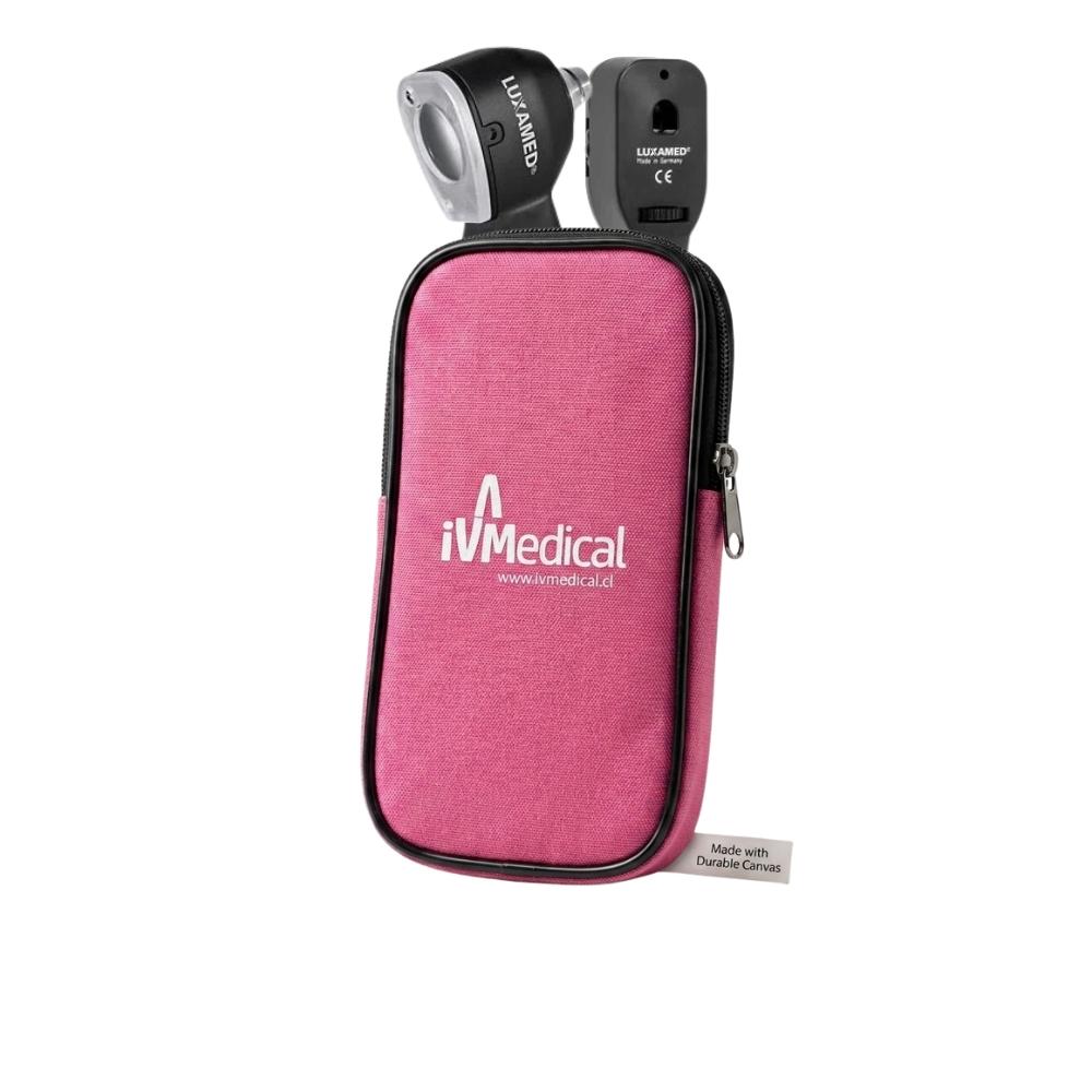Otoscopio/Oftalmoscopio LuxaScope Auris con estuche Rosa