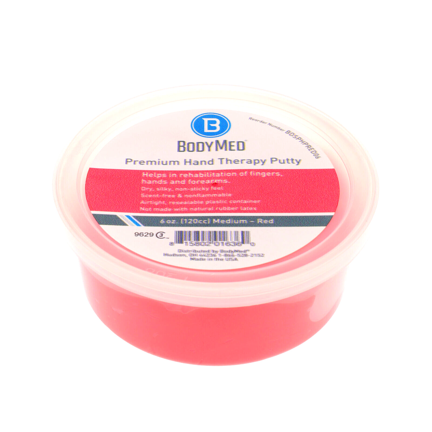 Masilla de Ejercicios resistencia media  BodyMed 6 Oz (120cc)