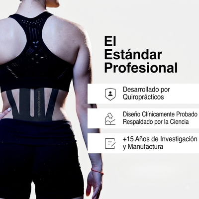 Tape Kinesiológico Spidertech Precortado - Zona Lumbar color Negro
