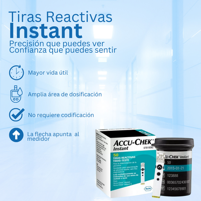 Tiras Reactivas Accu-Chek® Instant 25 unidades