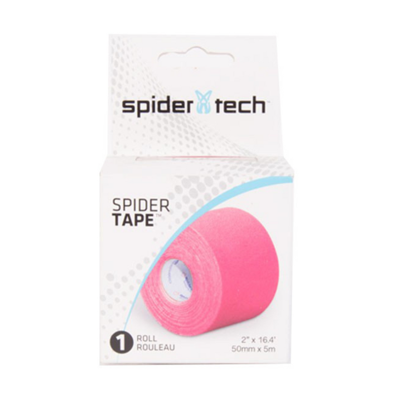 Tape Kinesiologico Spidertech 4 Rollos Rosado (5 cm x 5 mts)