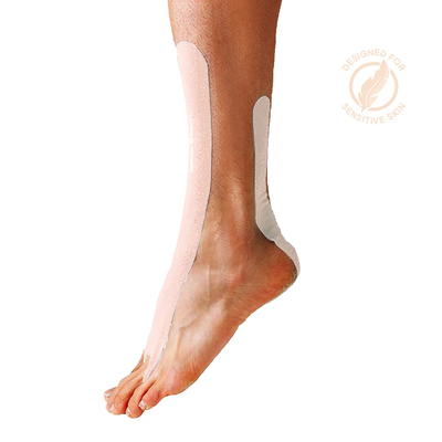 Tape Kinesiológico Spidertech Precortado - Para Tobillo color Beige