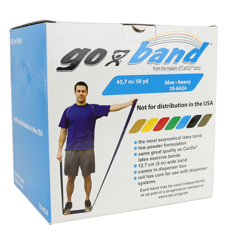 Banda elástica GoBand® Azul Resistencia Alta 45.7 mts