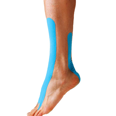 Tape Kinesiológico Spidertech Precortado - Para Tobillo color Azul