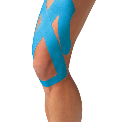 Tape Kinesiológico Spidertech Precortado - Parte Superior de Rodilla color Azul