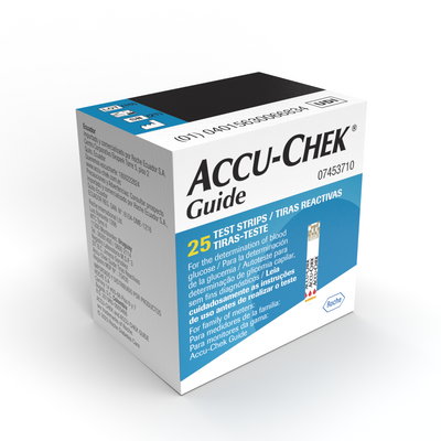 Pack Glucómetro - Accu-Chek® Guide Me 25 Tiras + 25 Lancetas