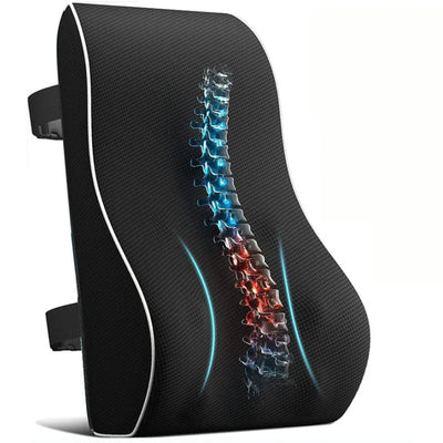 Cojín Lumbar Ergonómico de Memory Foam con Malla 3D Transpirable - Grande