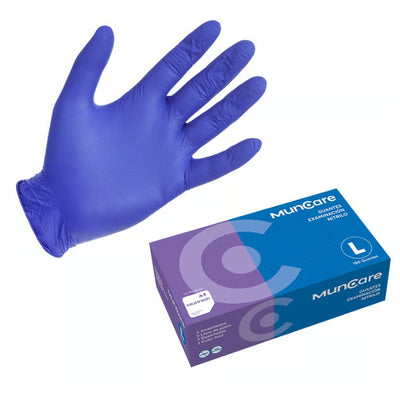Guantes de examinación de Nitrilo Desechables (Caja 100 und)