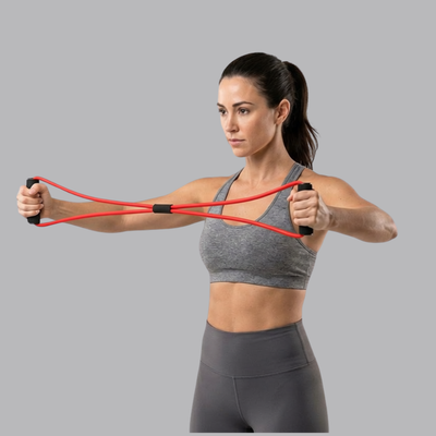 Bow-Tie Excerciser CanDo 56 cm Rojo Baja Resistencia
