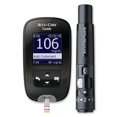 Pack Glucometro Accu-chek® Guide + 50 Tiras + 6 Lancetas