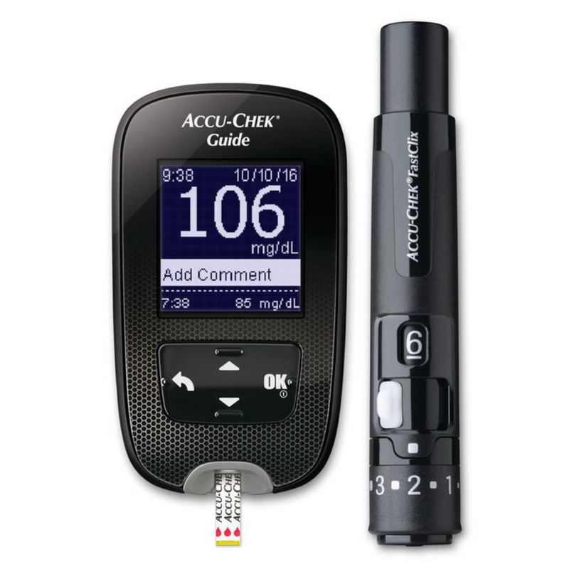 Pack Glucómetro Accu-Chek® Guide + 50 tiras + 48 lancetas - IVMedical