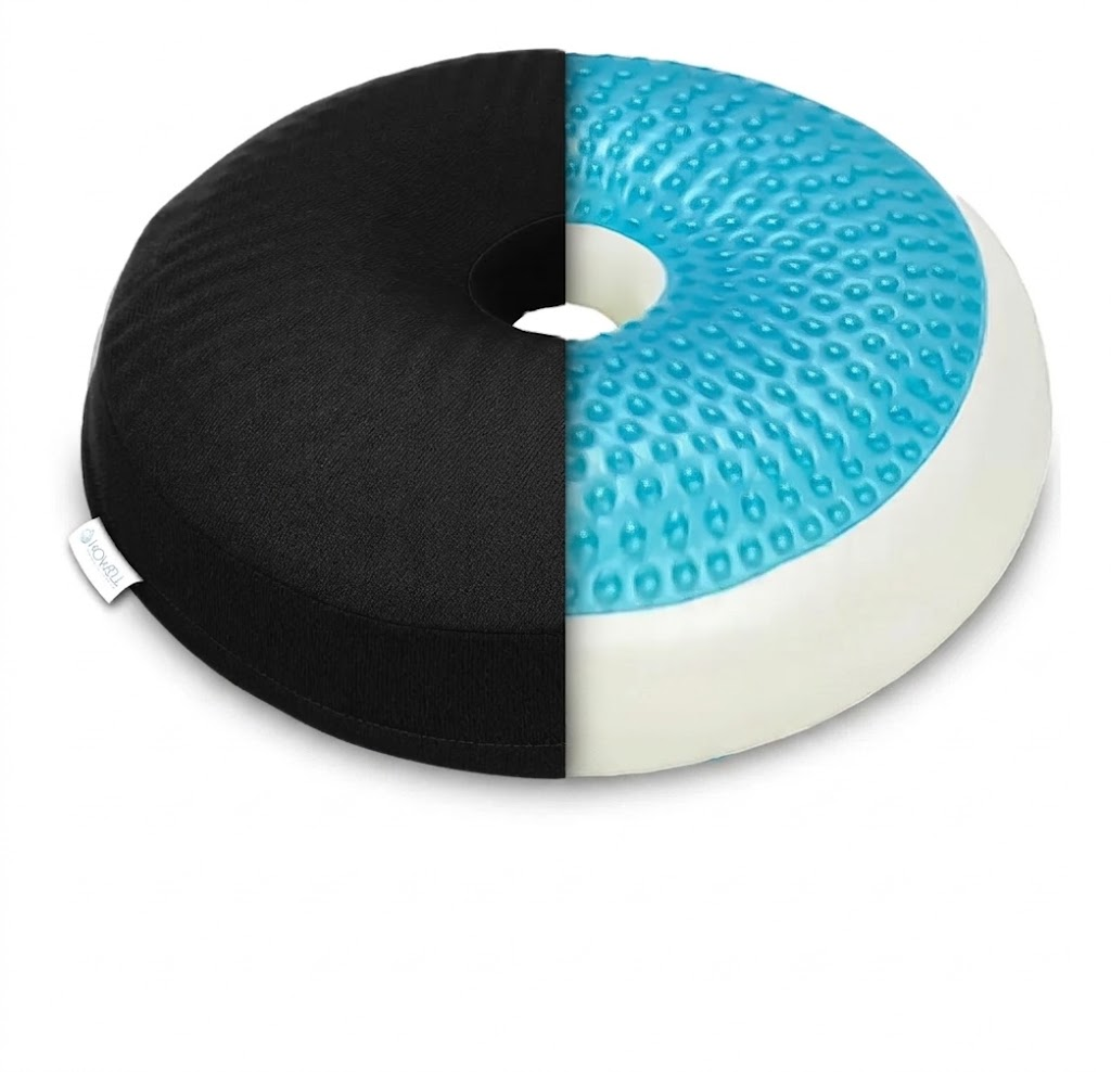 Cojín Picarón Ergonómico de Gel Viscoelástico Antiescaras  Negro