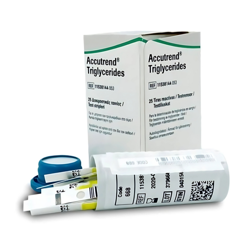Tiras Reactivas Accutrend Triglicéridos 25 Und