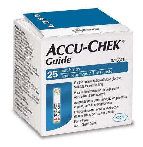 Medidor de glucosa Accu-Chek Guide ME negro/gris