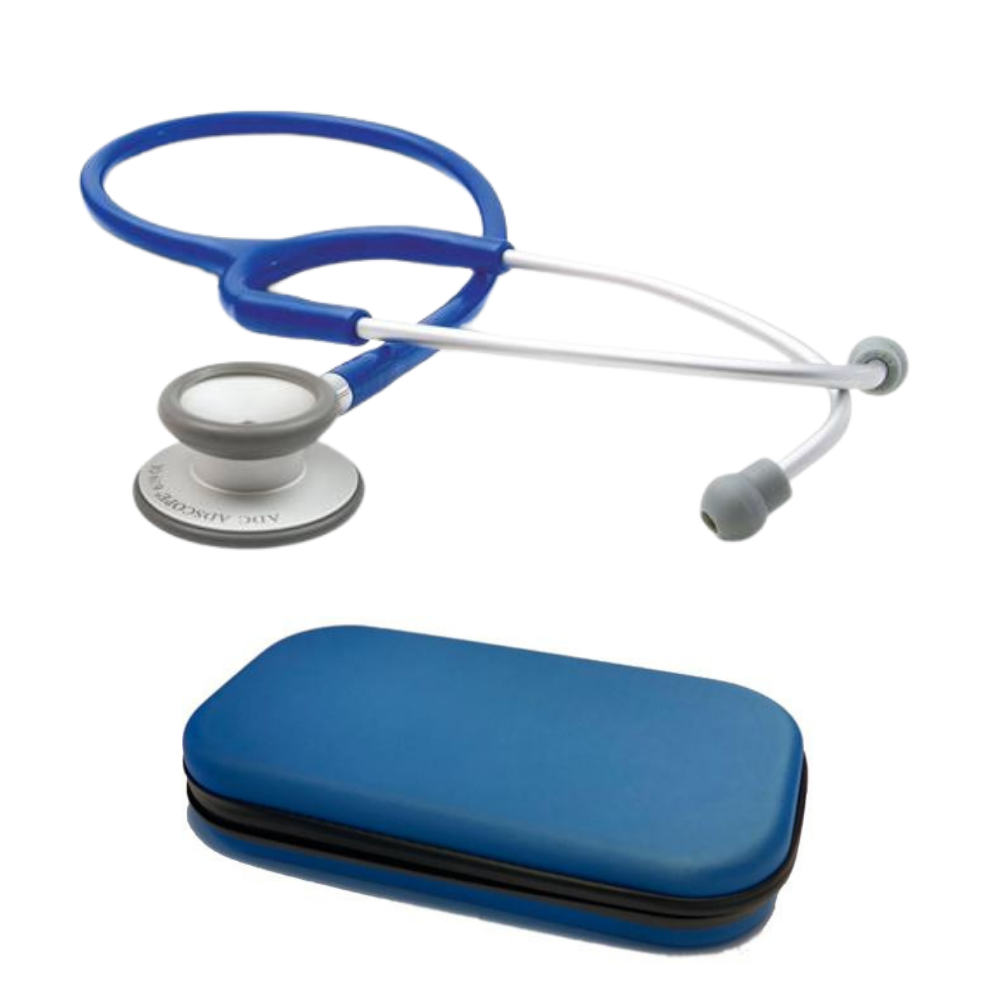 Fonendoscopio ADSCOPE-Lite  ADC® 619 Azul Rey + Estuche Azul Rey - IVMedical