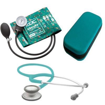 Fonendo ADC 619 Turquesa con Estuche y Toma Presión ADC Special Edition