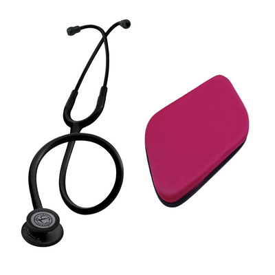 Littmann® Classic III Negro Black Edition 5803 + Estuche Rosado - IVMedical