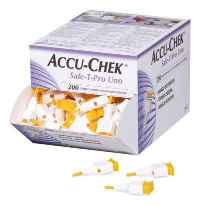 Lancetas Accu-Chek® Safe T Pro Uno 200 Un - IVMedical