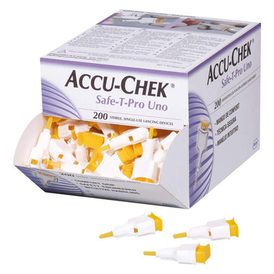 Lancetas Accu-Chek® Safe T Pro Uno 200 Un
