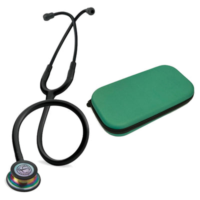 Littmann® Classic III Black Arcoiris 5870 + Estuche Esmeralda - IVMedical
