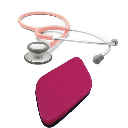 Fonendoscopio Adscope Lite ADC® 619 Rosado + Estuche Protector