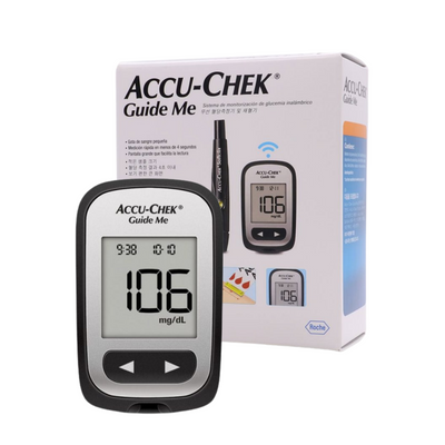 Glucómetro Medidor Accuchek Guide Me- 50 Tiras + 10 Lancetas