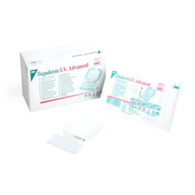 Tegaderm 3M I.V. Avanzado Cateter Periferico 6,5 Cm X 7 Cm 1683 caja 100 unids.