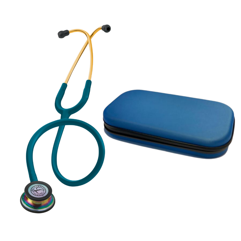 Littmann® Classic III Azul Caribe Arcoiris 5807 + Estuche Azul Rey - IVMedical