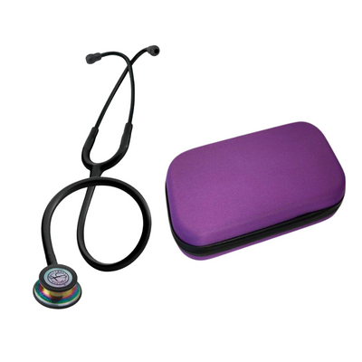 Littmann® Classic III Black Arcoiris 5870 + Estuche Morado - IVMedical