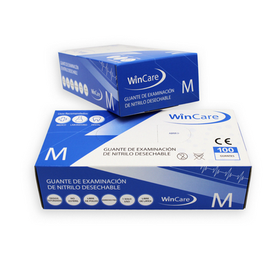 Guantes de examinación de Nitrilo Desechables (Caja 100 und)