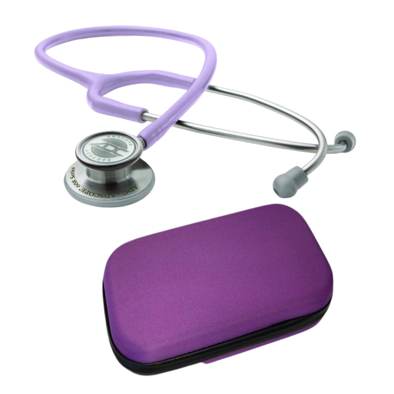 Fonendoscopio ADSCOPE ADC® 608 LV Lavanda con Estuche Morado - IVMedical